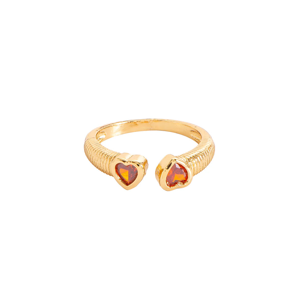 Anillo double heart