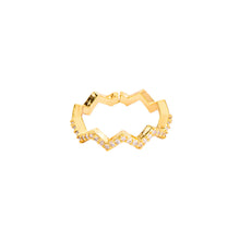 Cargar imagen en el visor de la galería, Anillo Zigzag zirc
