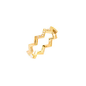 Anillo Zigzag zirc