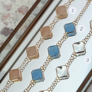 Pulseras Rombos Cristal