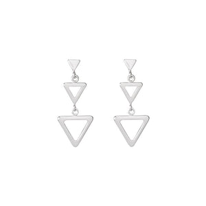 Aretes largos tres triángulos