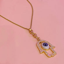 Cargar imagen en el visor de la galería, Collar Hamsa Ojo Maxi
