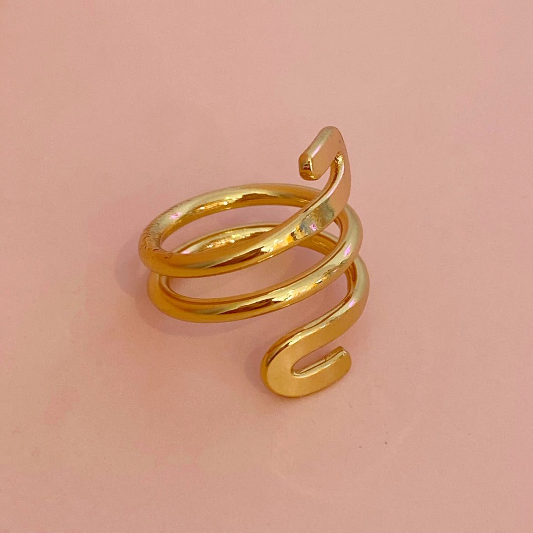 Anillo serpiente lisa