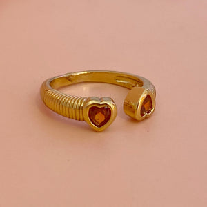 Anillo double heart