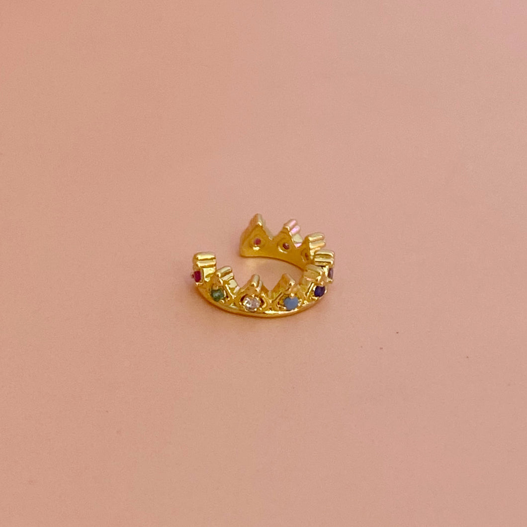 Earcuff Corona multicolor zirc