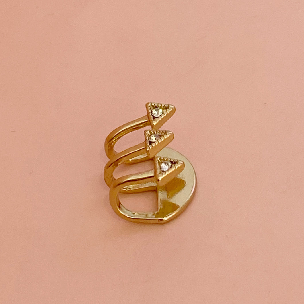 Earcuff tres triangulos