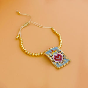 Pulsera hilos sagrado corazón