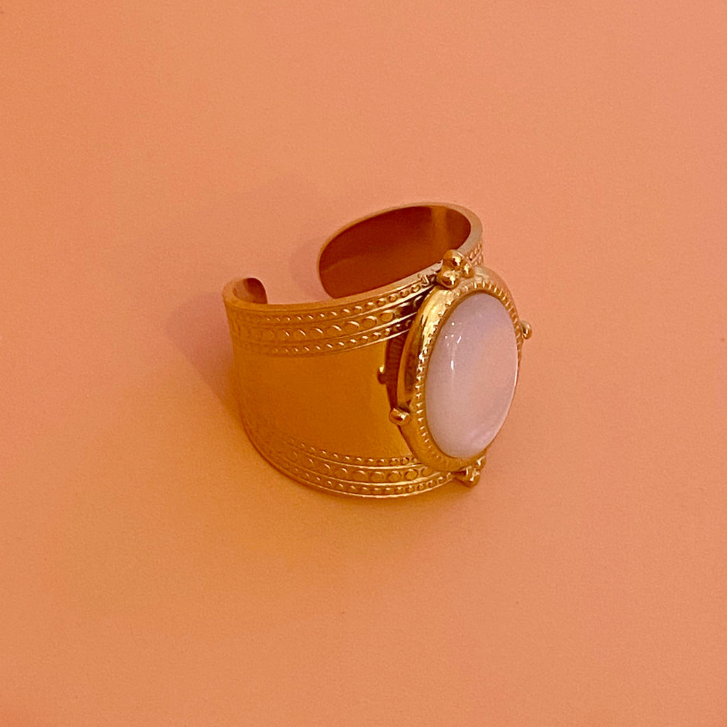 Anillo Ajustable perla maxi