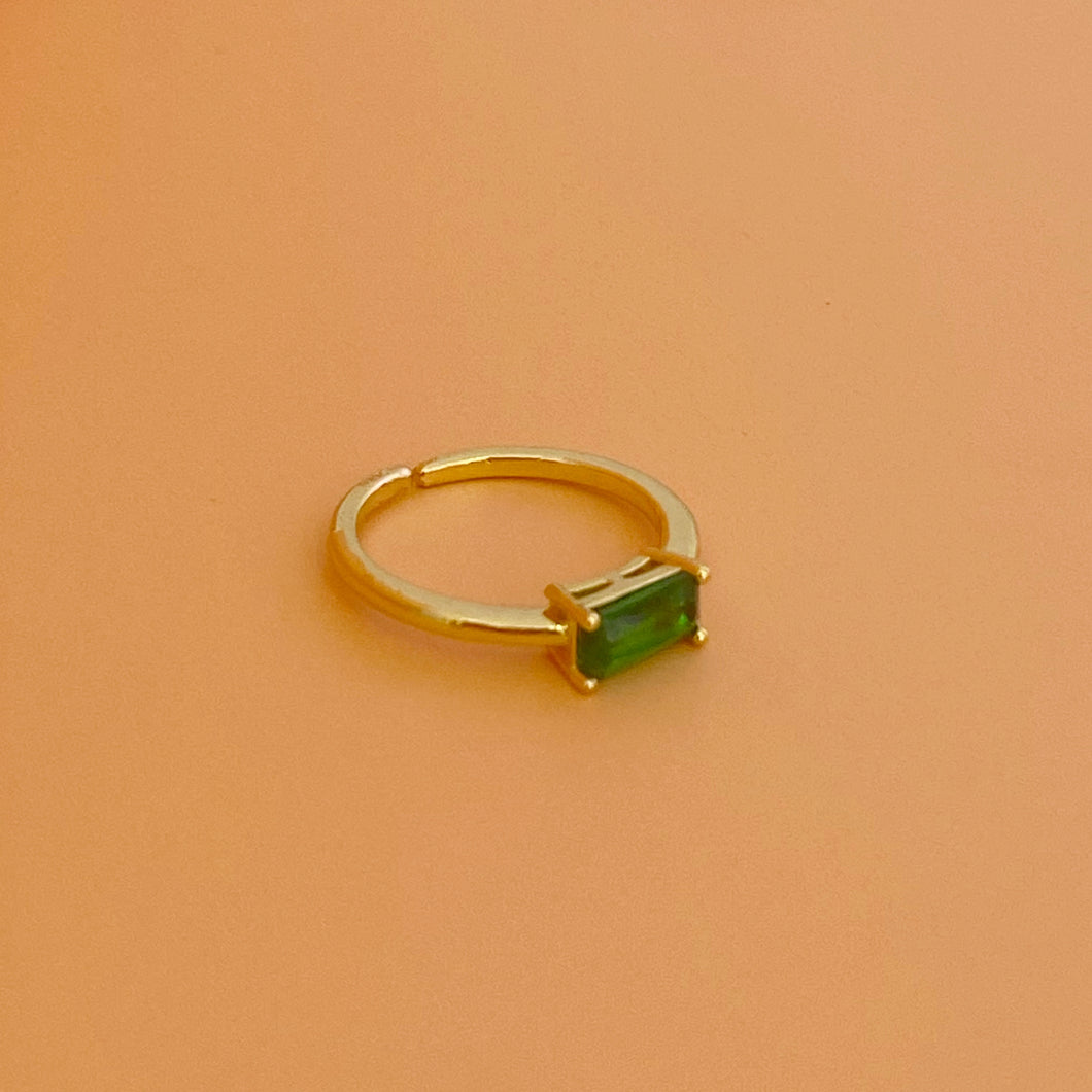 Anillo Cristal Esmeralda