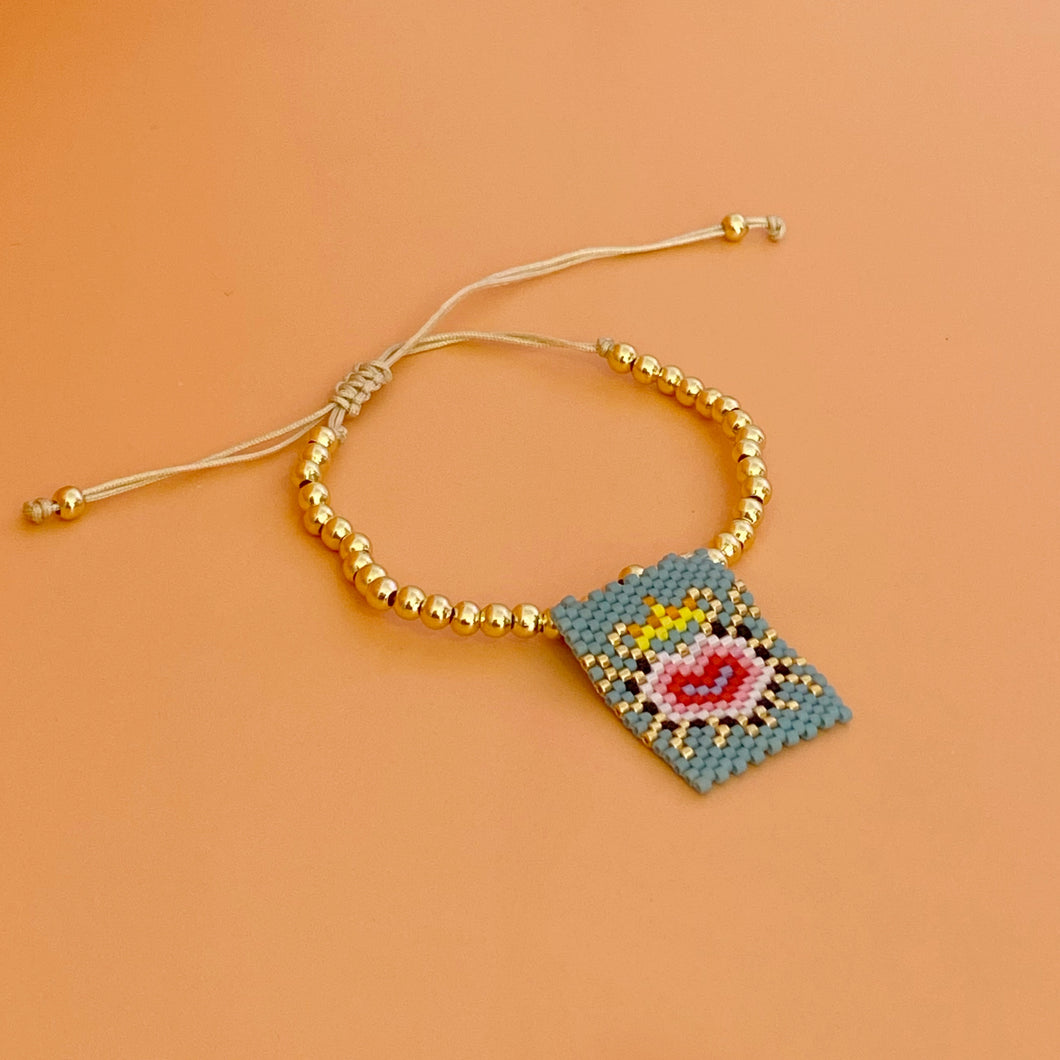Pulsera hilos sagrado corazón miyuki