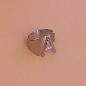 Anillo Dorado Inicial Slim