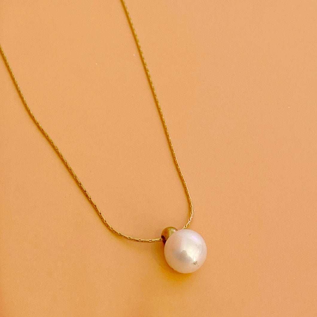 Collar perla colgante