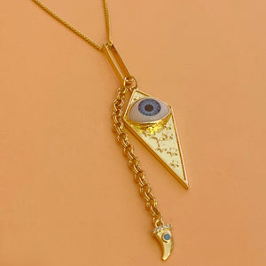 Collar ojo pendulo charm