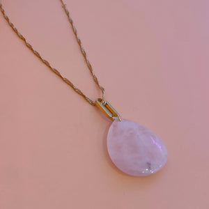 Collar Cuarzo Gota