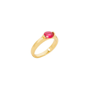 Anillo Óvalo Magenta