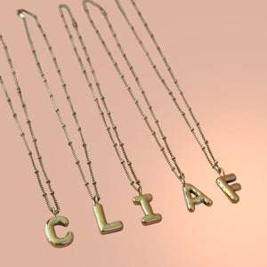 Collar inicial Chunky Slim