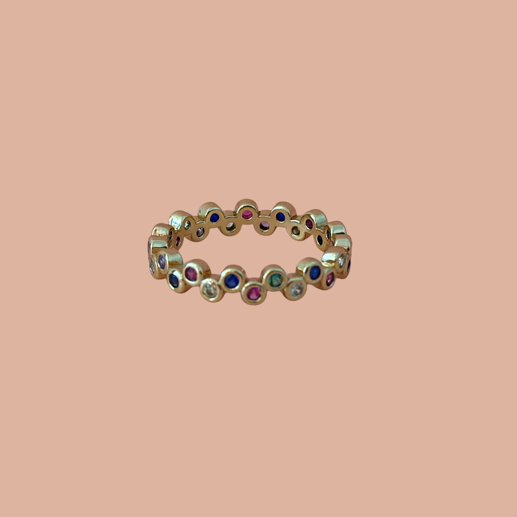 Anillo zigzag rainbow