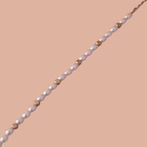 Pulsera Perlas Ovaladas Chain