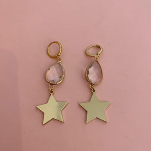 Aretes estrella cristal maxi