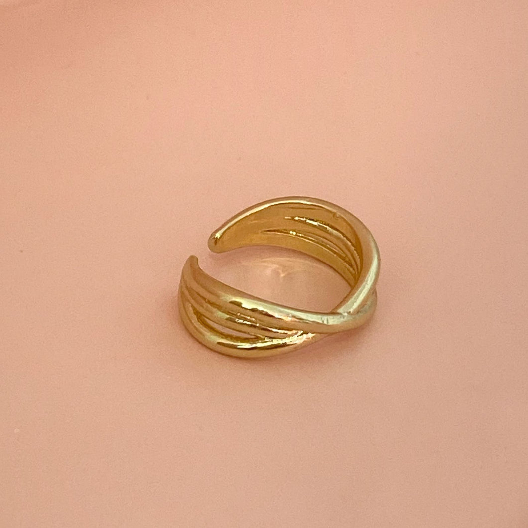 Anillo Cruz triple