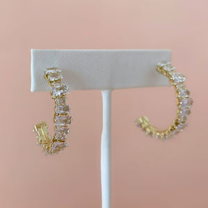 Arete Medio Baguette Crystal