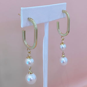Aretes Doble Perla