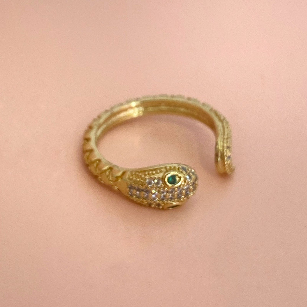Anillo Snake facetado