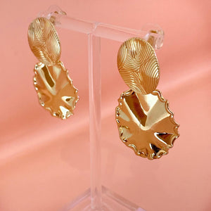 Aretes Círculos Ondas Maxi