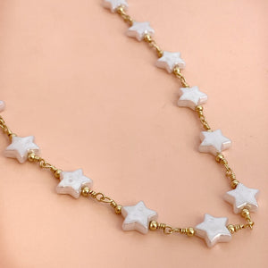 Gargantilla Estrella Aperlada