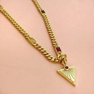 Collar Candy Triángulo Zirc