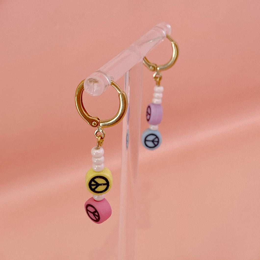 Hoops peace and love colorful