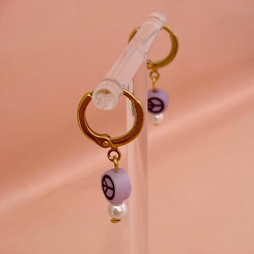 Hoops peace and love morado