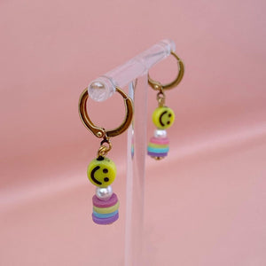 Hoops happy face colorful
