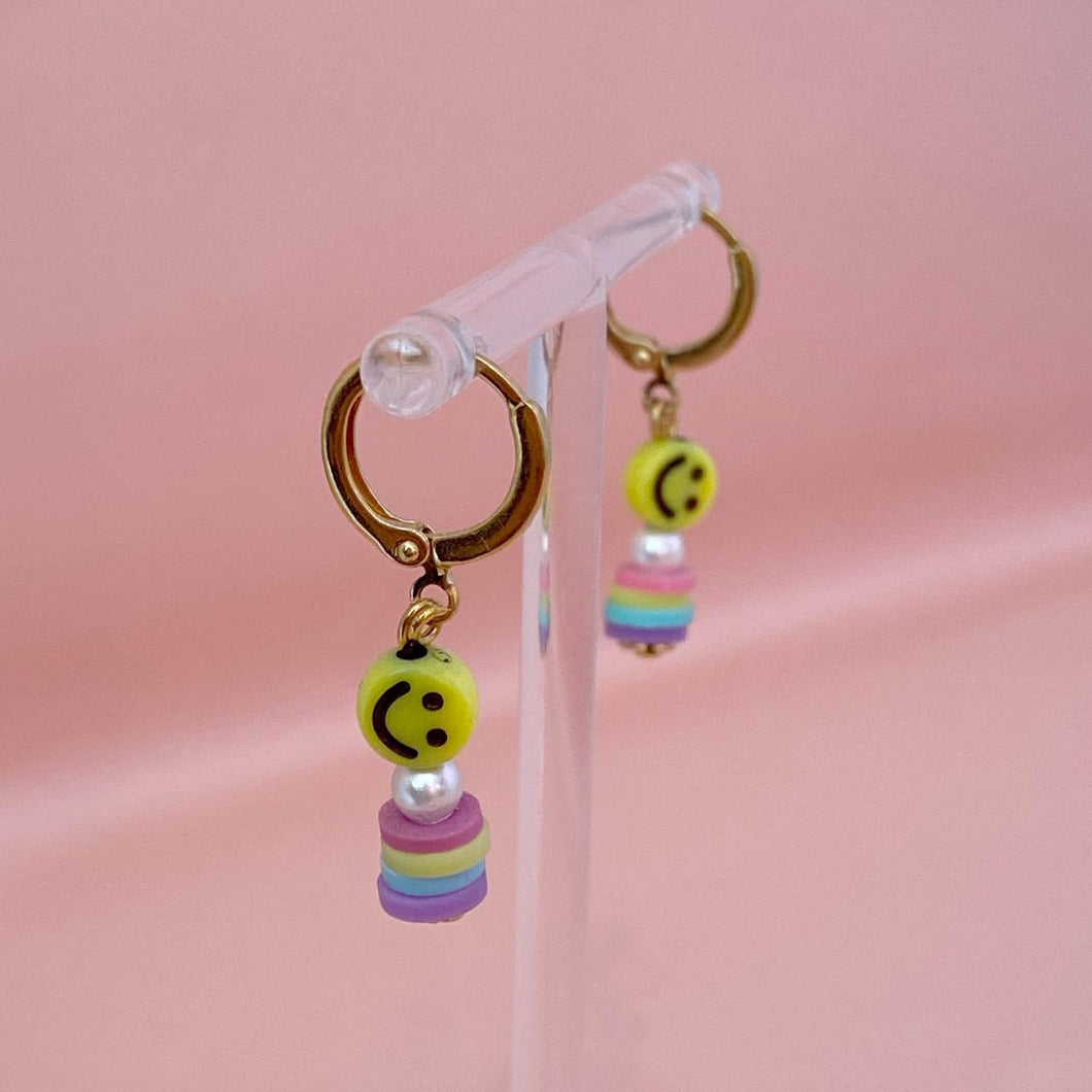 Hoops happy face colorful