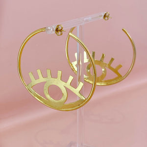 Hoops maxi evil eye