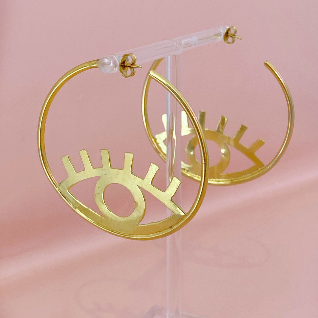 Hoops maxi evil eye