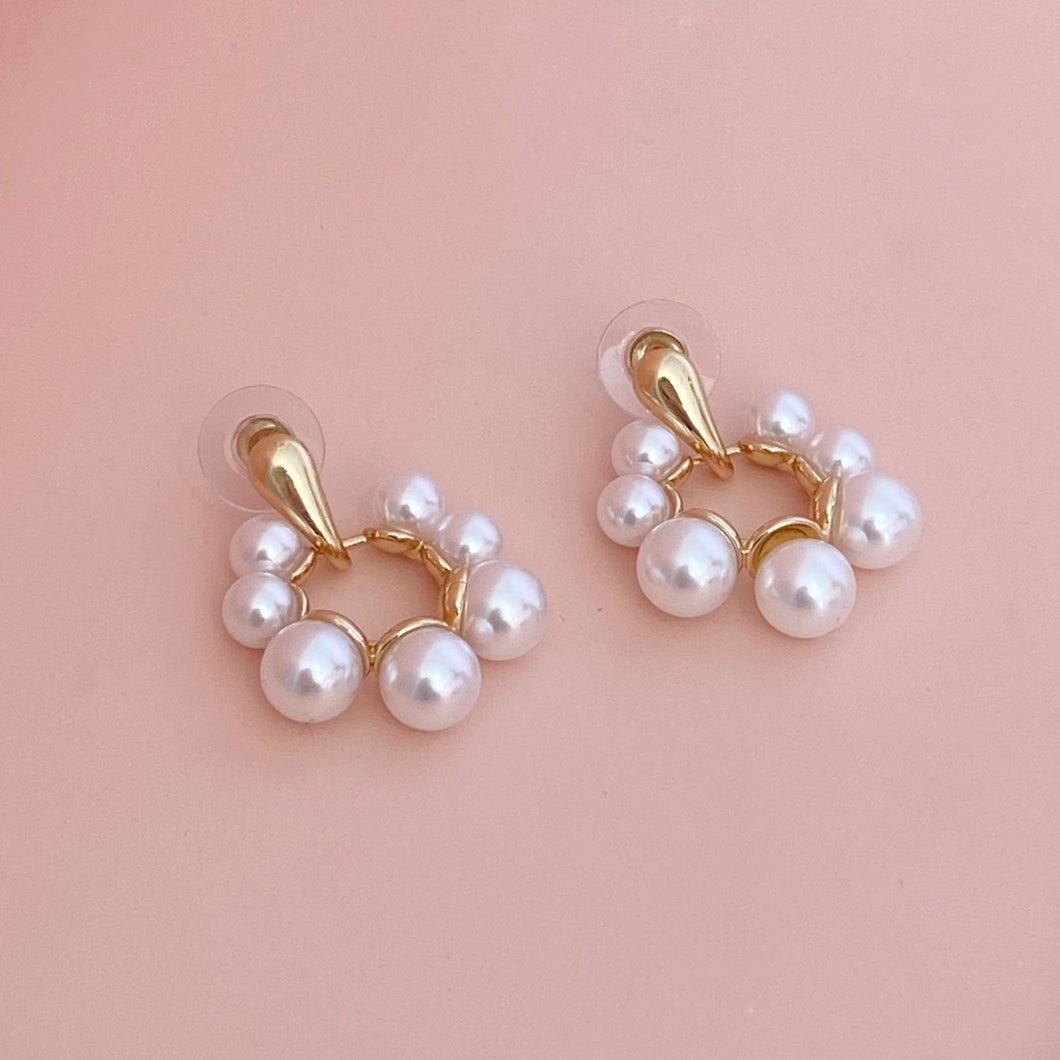 Aretes Sol Perlas