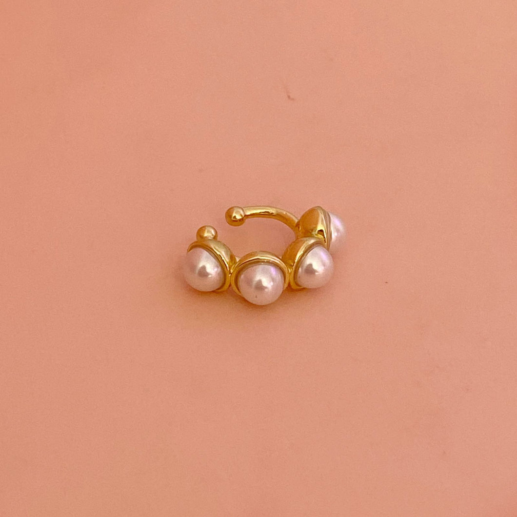 Earcuff 4 perlas