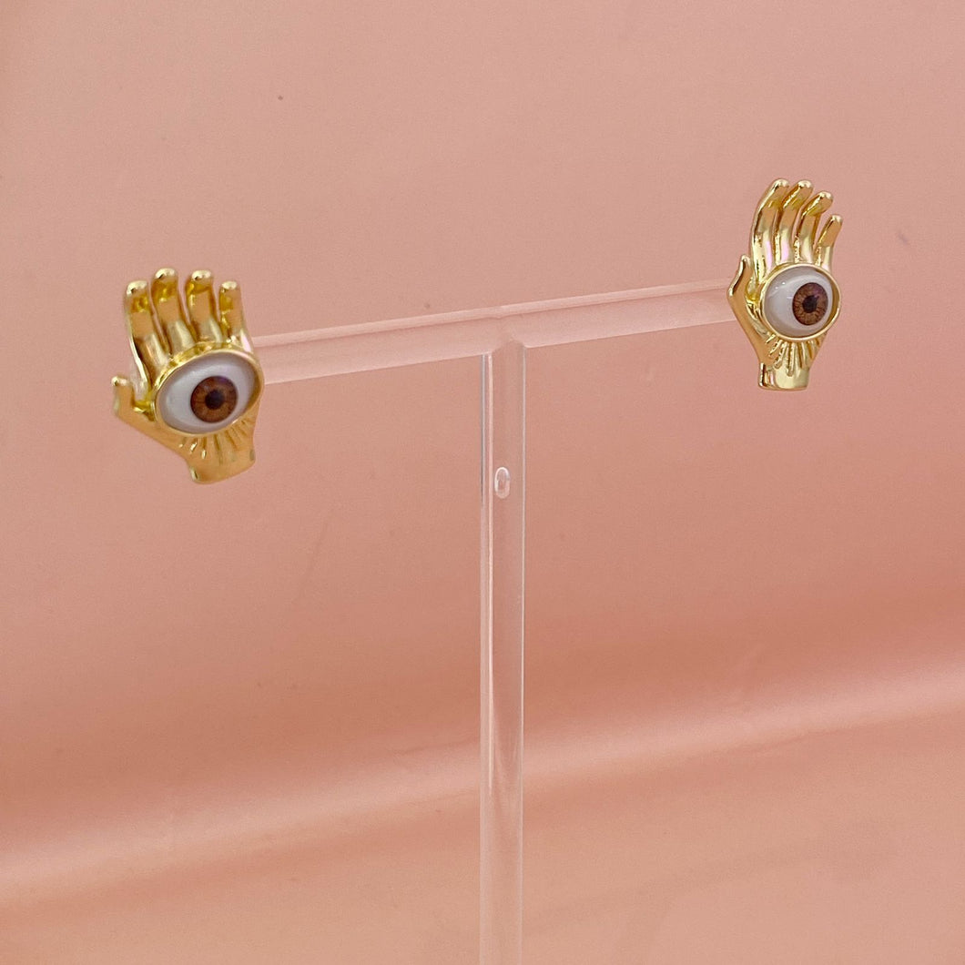 Aretes Mano Ojo