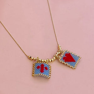 Collar Doble Escapulario Miyuki