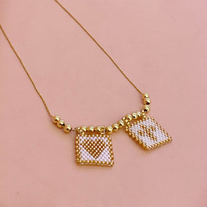 Collar Doble Escapulario Miyuki