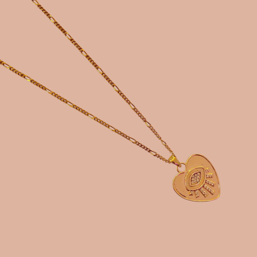 Collar Corazón Ojo Zirc
