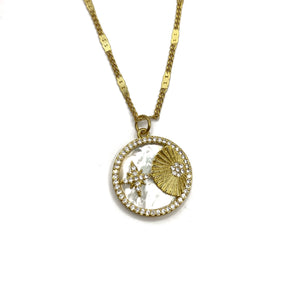 Collar Círculo Estrella Sol Zirc