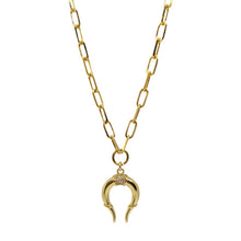 Cargar imagen en el visor de la galería, Collar Gold Horn Bold
