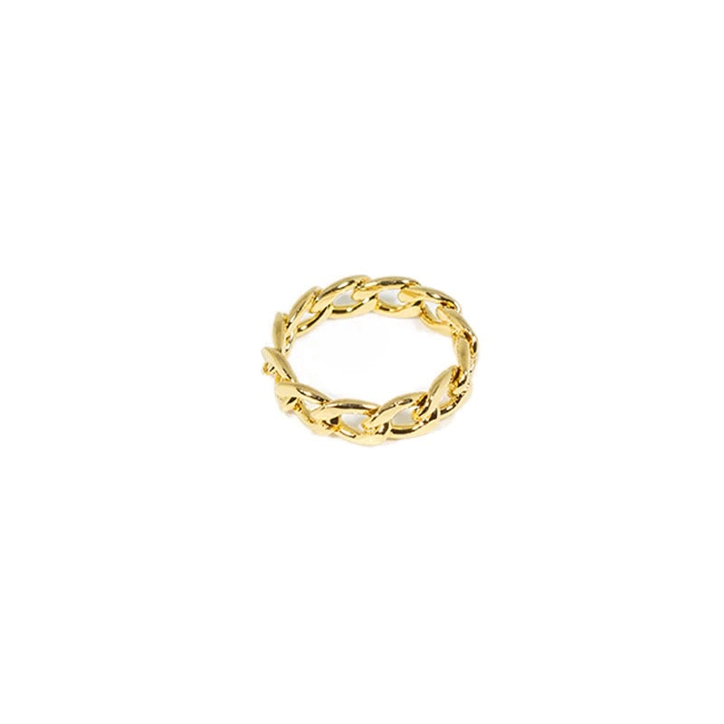 Anillo Chain Dorado Delgado
