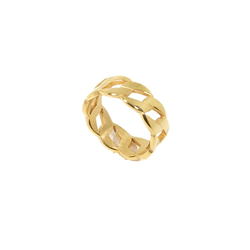 Anillo Chain Plano