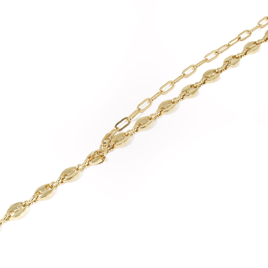 Pulsera Doble Cadena