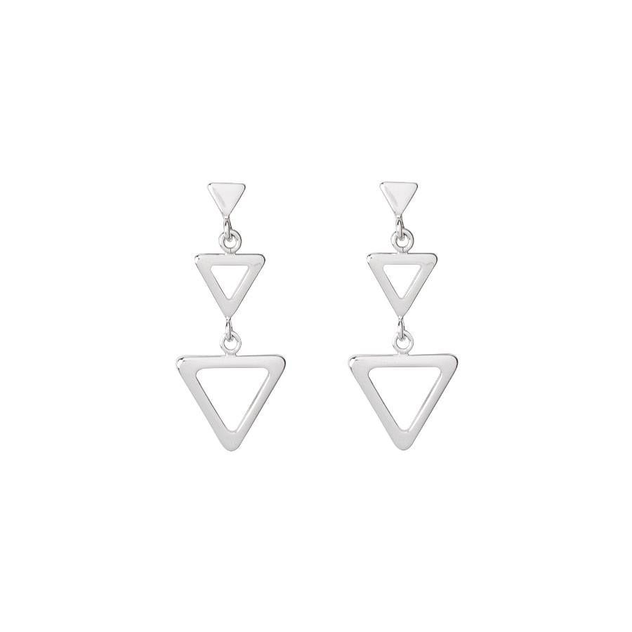 Aretes largos tres triángulos