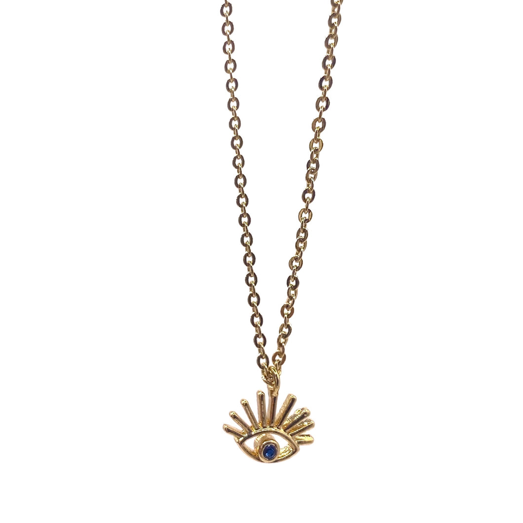 Collar Ojo Mini Azul