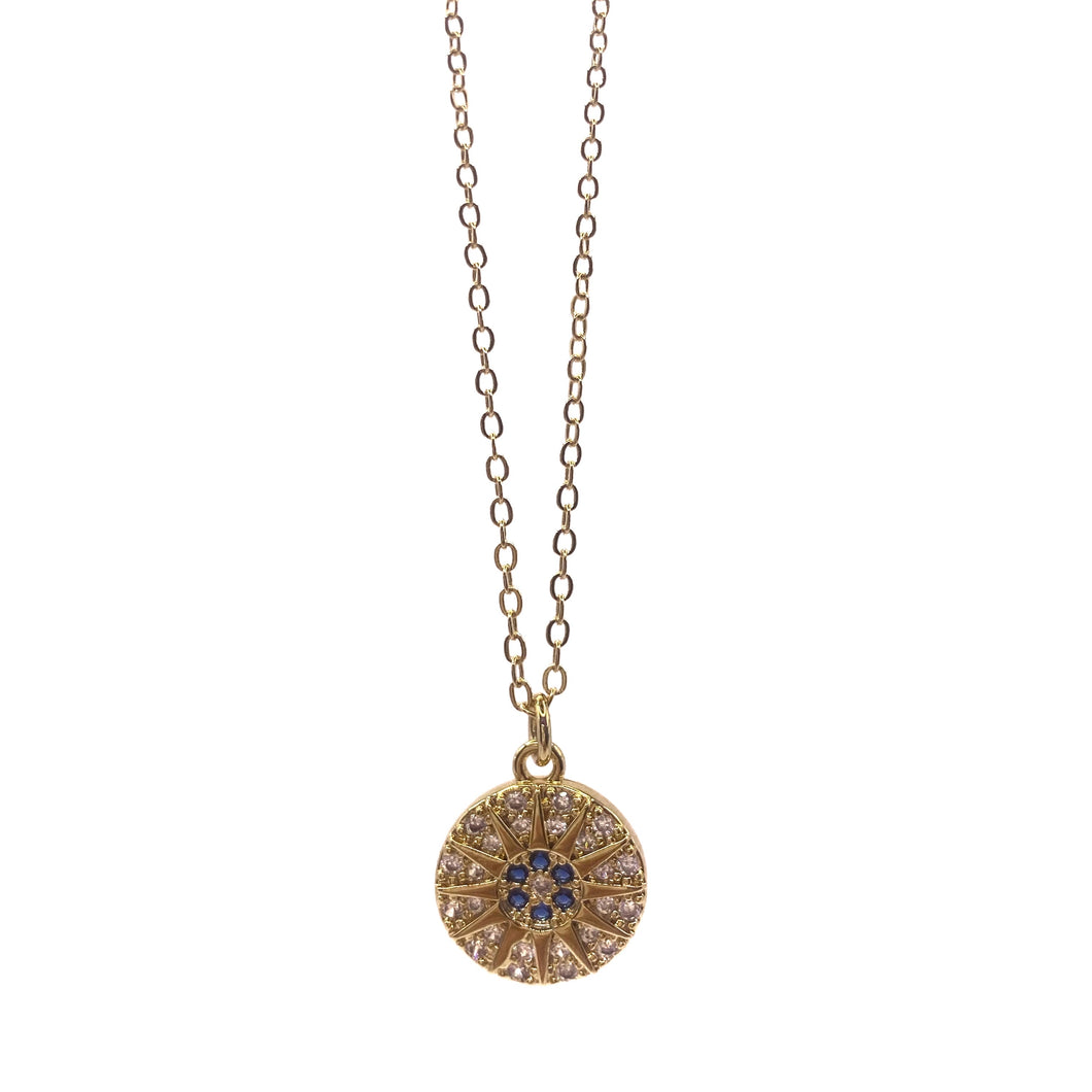 Collar Medalla Estrella Zirc Black